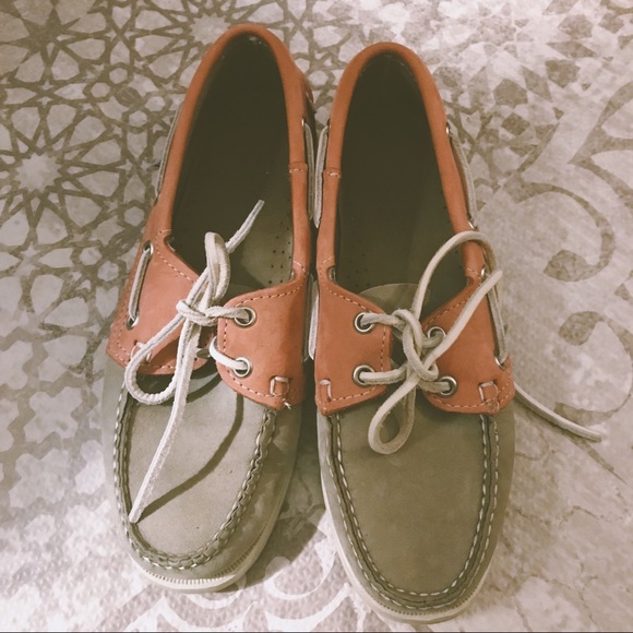 Sebago Shoes - Pink and grey Sebago docksides
